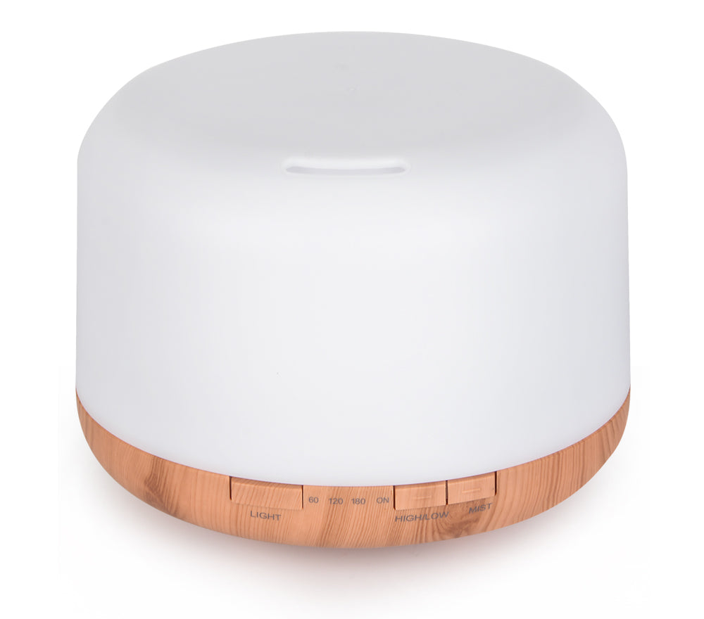 DIFFUSEUR HUILES ESSENTIELLES AROMATHÉRAPIE - Pure Night - Télécommande + Minuterie + Lumière apaisante
