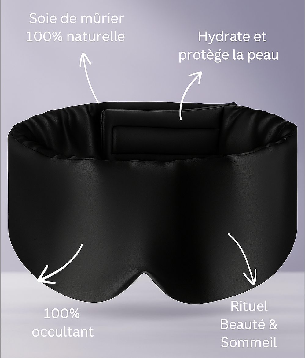 MASQUE DE SOMMEIL EN SOIE DE MURIER - Silk Serenité