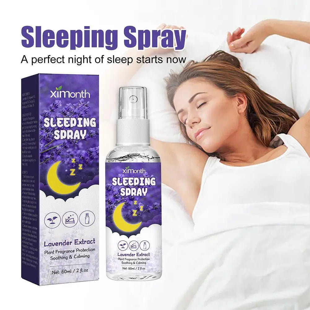 Lavender Sleep Spray 60Ml Aromatherapy Sleep Lavender Vanilla Pillow Mist Sleep Pillow Spray for Room Linen Deep Sleep Spray