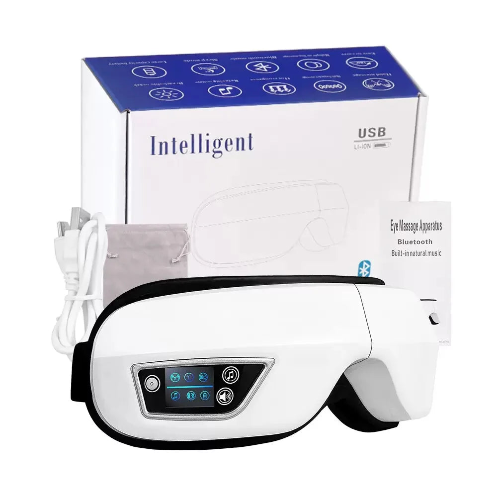 Smart Airbag Vibrating Eye Massager with Bluetooth Music Relaxation Function Can Relieve Eye Fatigue, Care for Eye Health, And