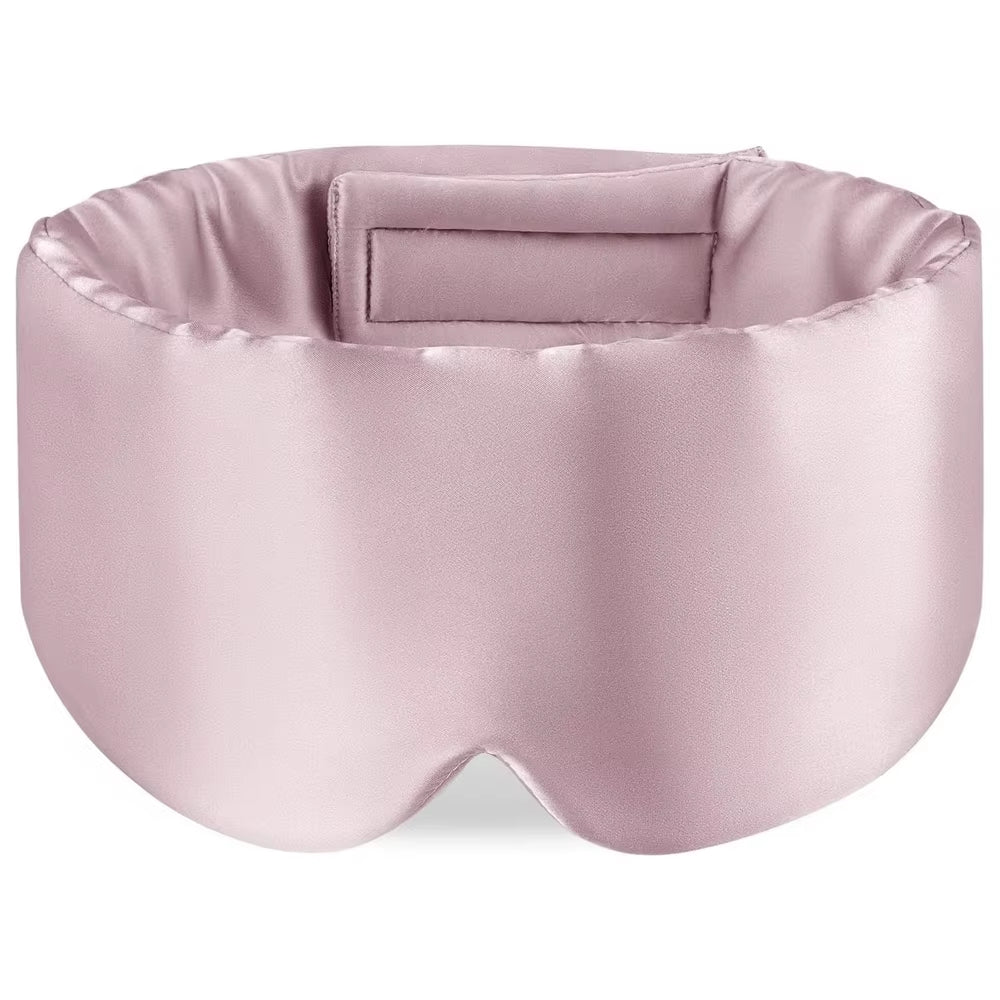 100% Mulberry Silk Blackout Sleeping Eye Mask Soft and Non-Intraocular Pressure Sleeping Mask Suitable for Side Sleep Adjustable