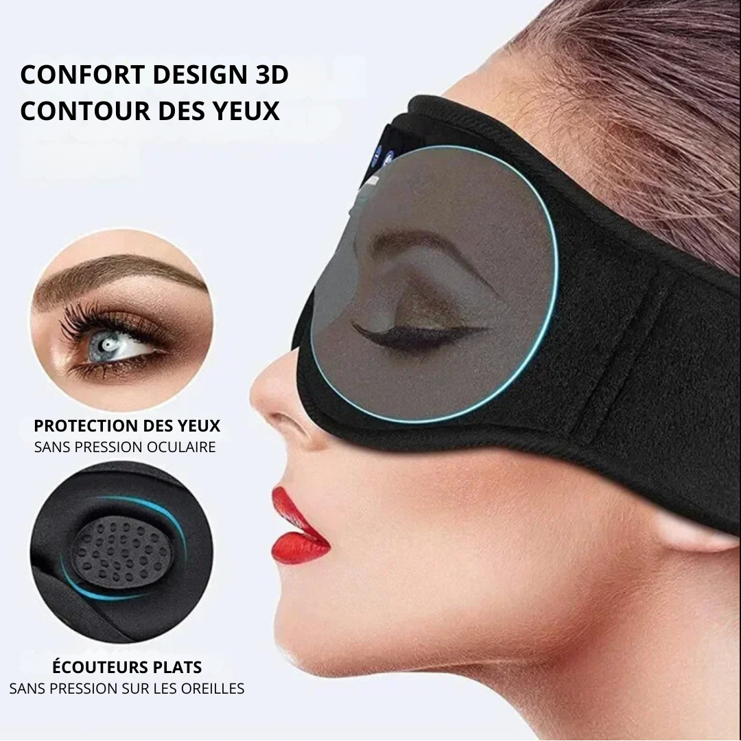 MASQUE DE SOMMEIL ET VOYAGE BLUETOOTH 3D-Pure Night -40%