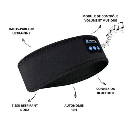 BANDEAU DE SOMMEIL, VOYAGE ET SPORT ANTI-BRUIT BLUETOOTH - Zen Sport Night