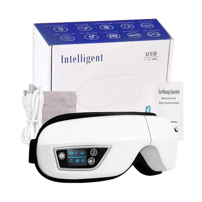 Smart Airbag Vibrating Eye Massager with Bluetooth Music Relaxation Function Can Relieve Eye Fatigue, Care for Eye Health, And