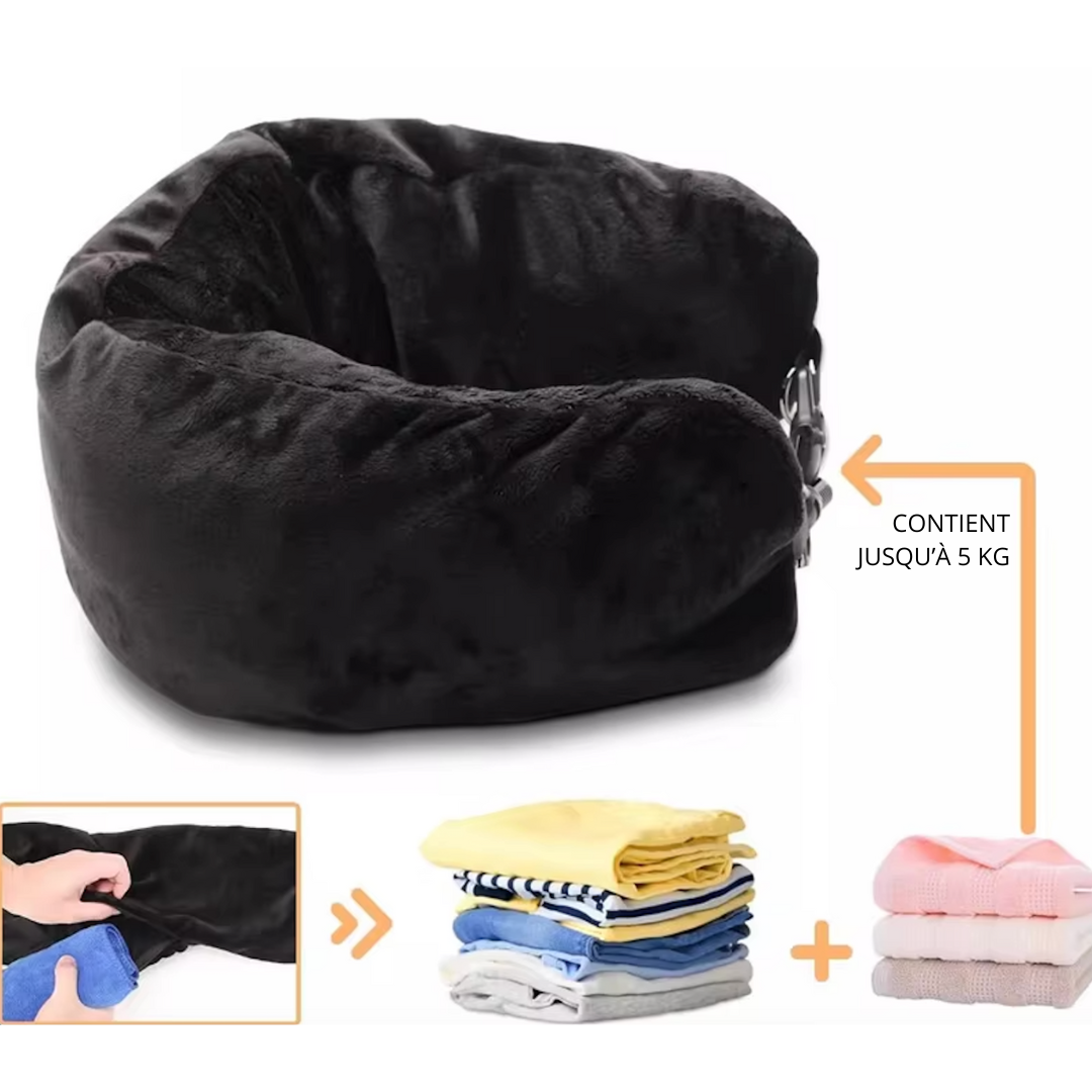 OREILLER DE VOYAGE AVEC RANGEMENT Smart & Save -50%