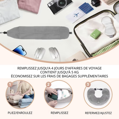 OREILLER DE VOYAGE AVEC RANGEMENT Smart & Save -50%